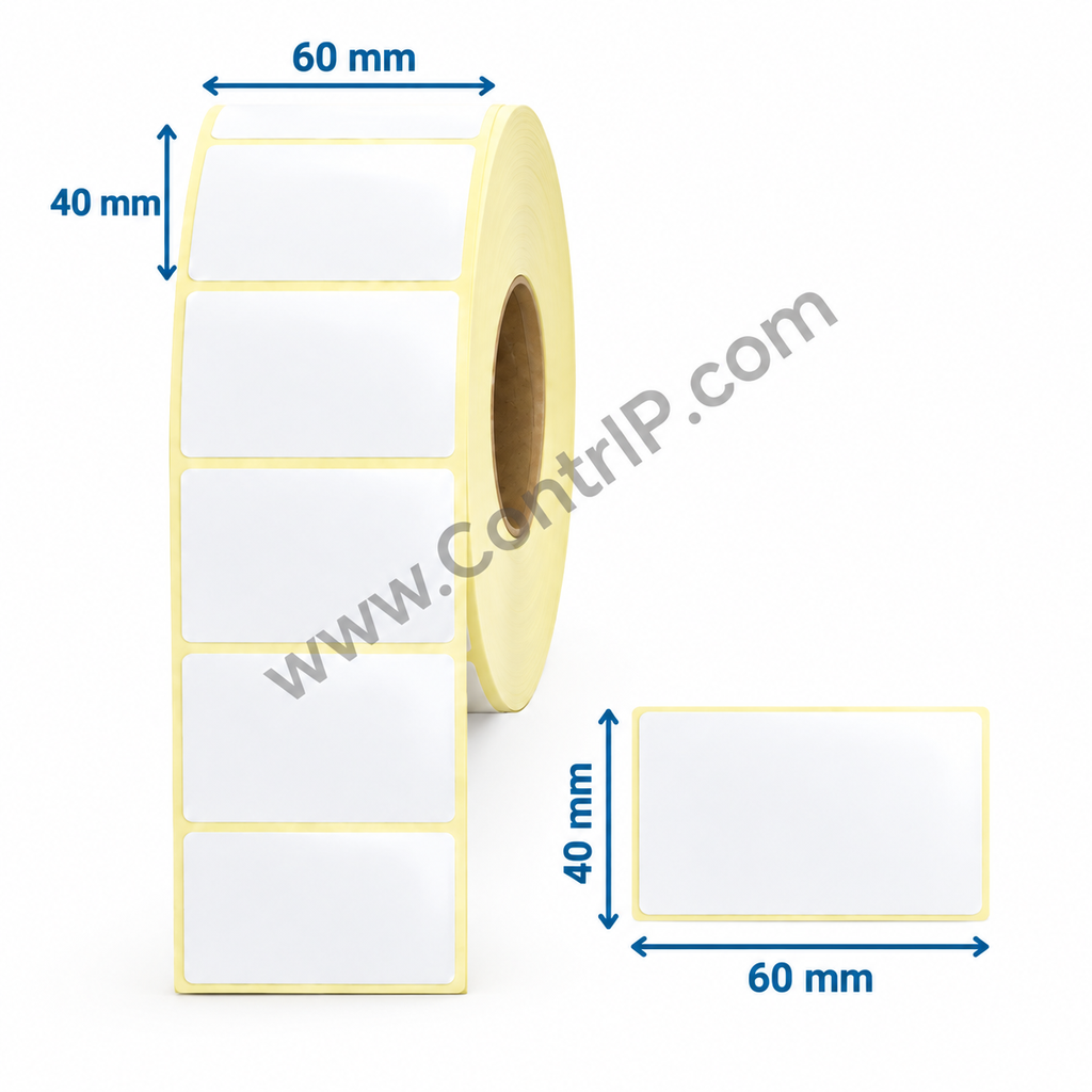 لیبل کاغذی سایز60×40