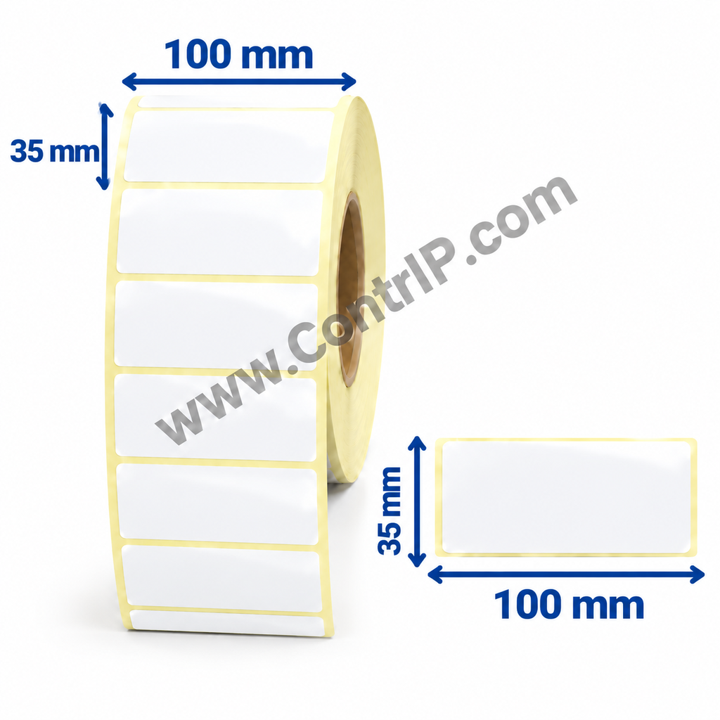 لیبل کاغذی سایز100×35