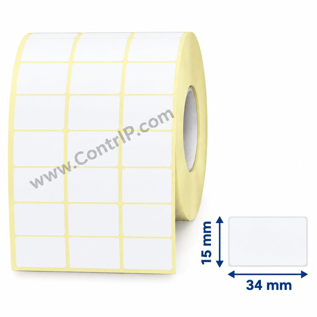 لیبل کاغذی سایز34×15