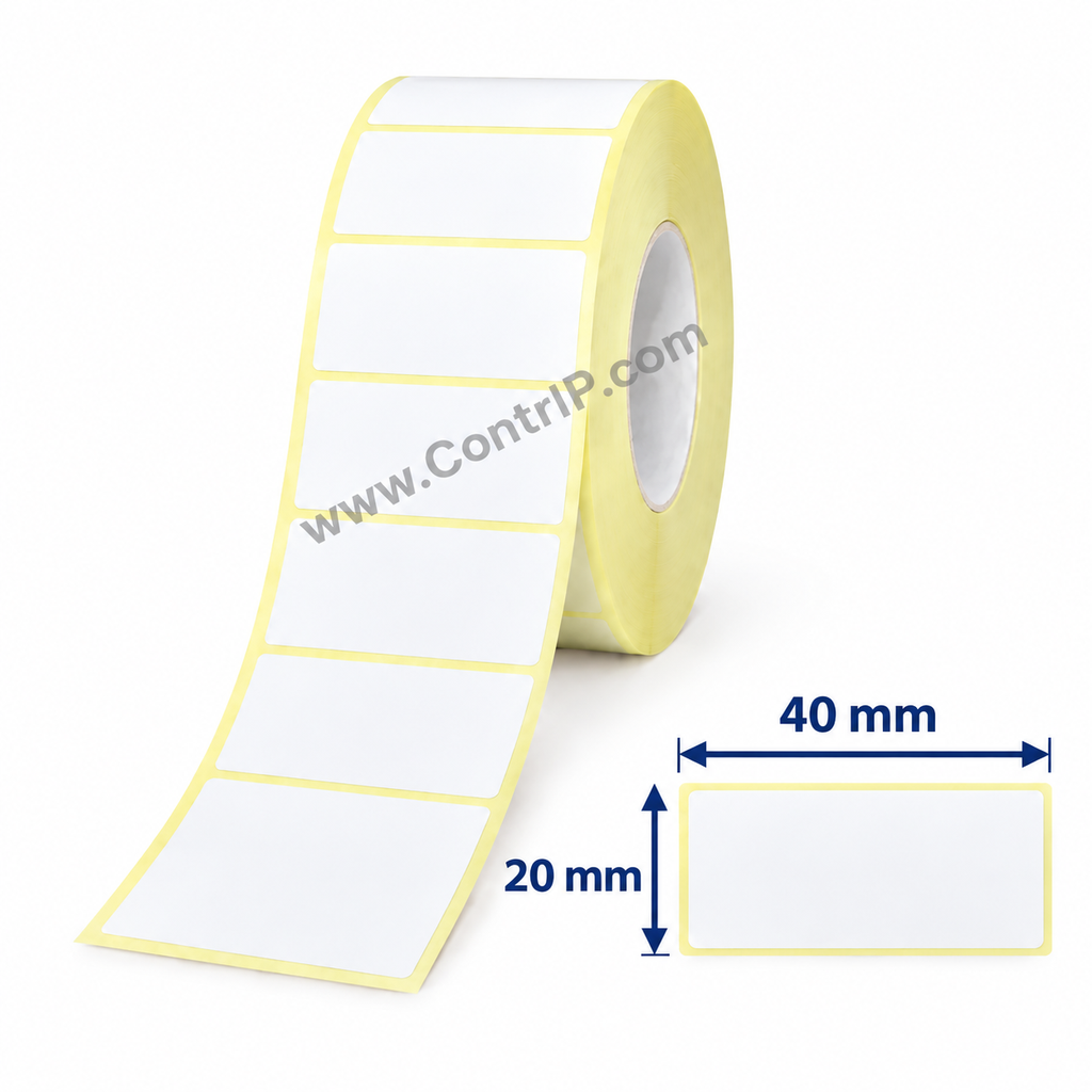 لیبل کاغذی سایز40×20 تک ستون
