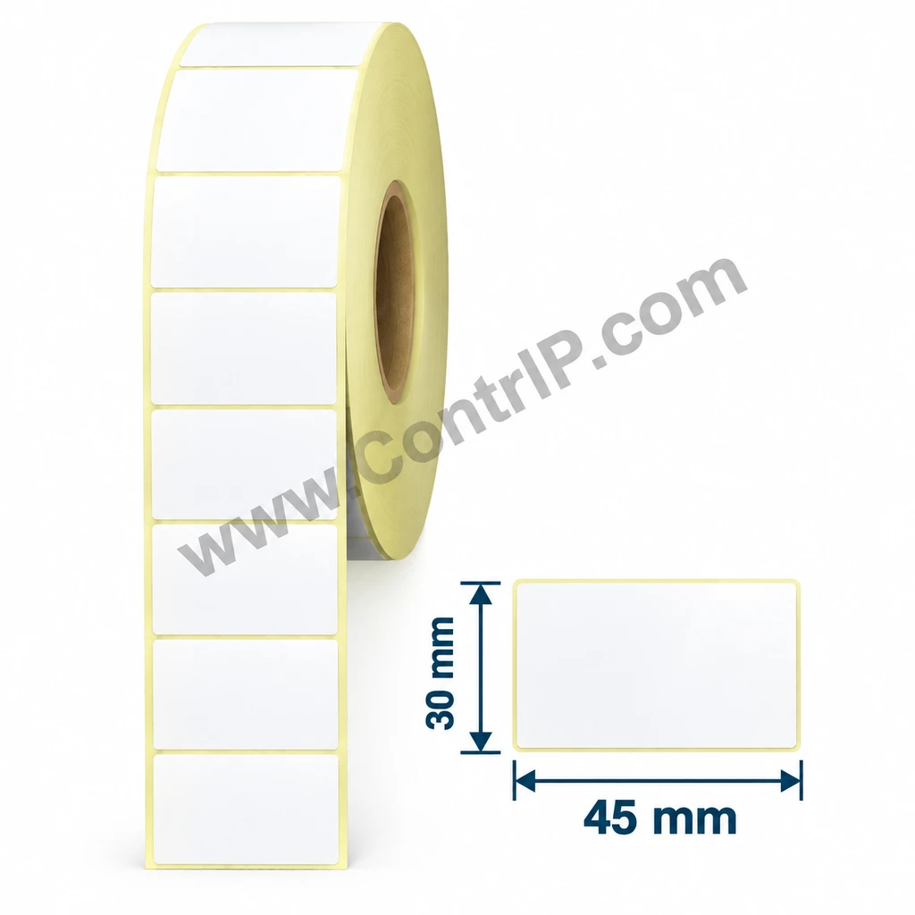 لیبل کاغذی سایز45×30 تک ستون