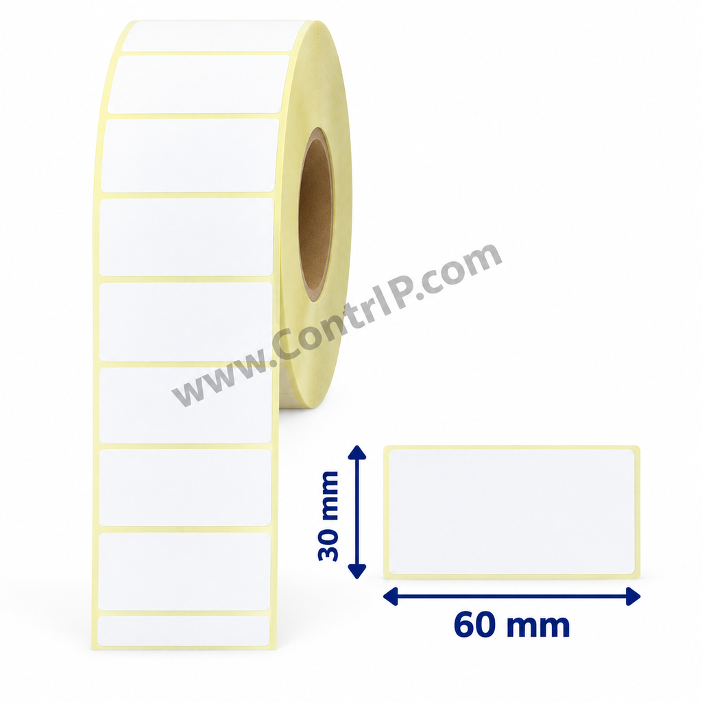 لیبل کاغذی سایز60×30